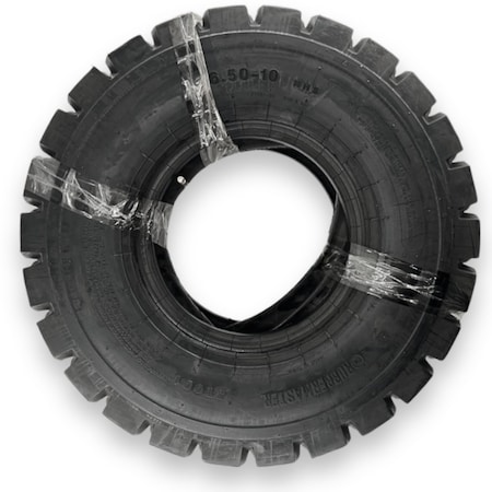 Rubbermaster 6.50-10 Industrial Lug 10 Ply Tube Type Forklift Tire W/ Flap 579602